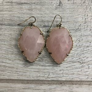 Kendra Scott Rose Quartz Earrings